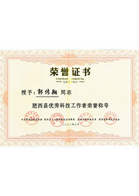 肥西縣優秀科(kē)技(jì )工(gōng)作(zuò)者