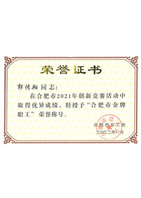 合肥市金牌職工(gōng)